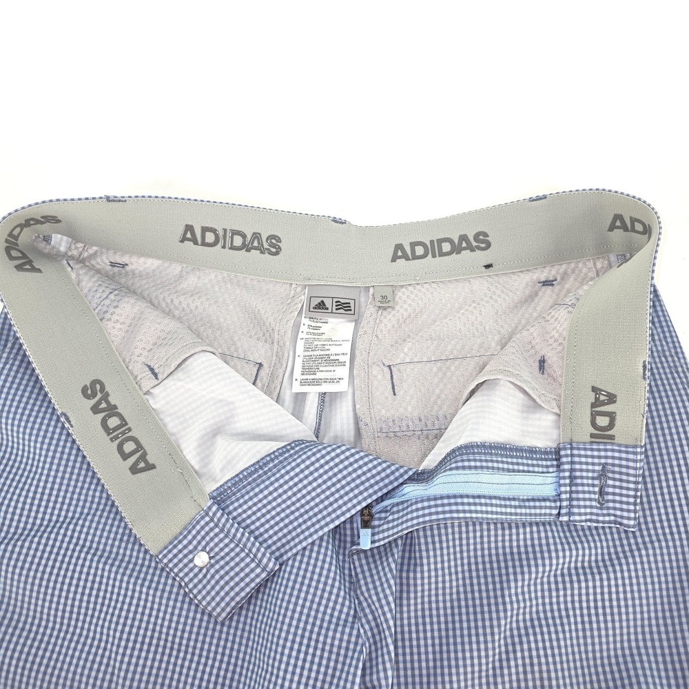 Adidas Ultimate 365 Golf Shorts Men 32 Gingham Check Stretch Performance Classic - Picture 5 of 16